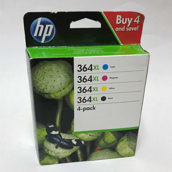 HP 364 XL – PACK 4 CARTOUCHES 3 CLRS + NOIR