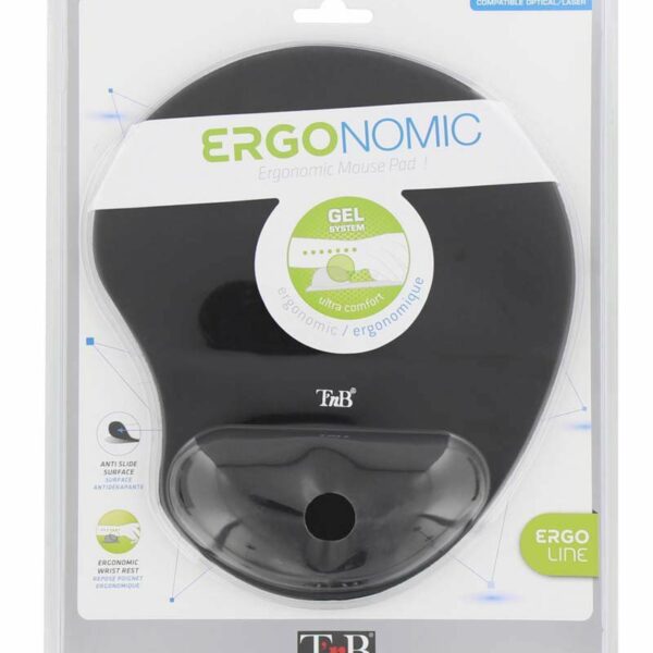 TAPIS SOURIS ERGO  REPOSE POIGNET NOIR TSED100N TNB