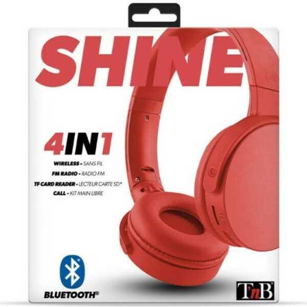 CASQUE TNB BT SHINE 3EN1 ROUGE CBSHINERD2