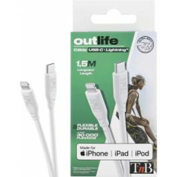 CABLE USB-C /LIGHTNING 1.5M OLCBLTC150 TNB