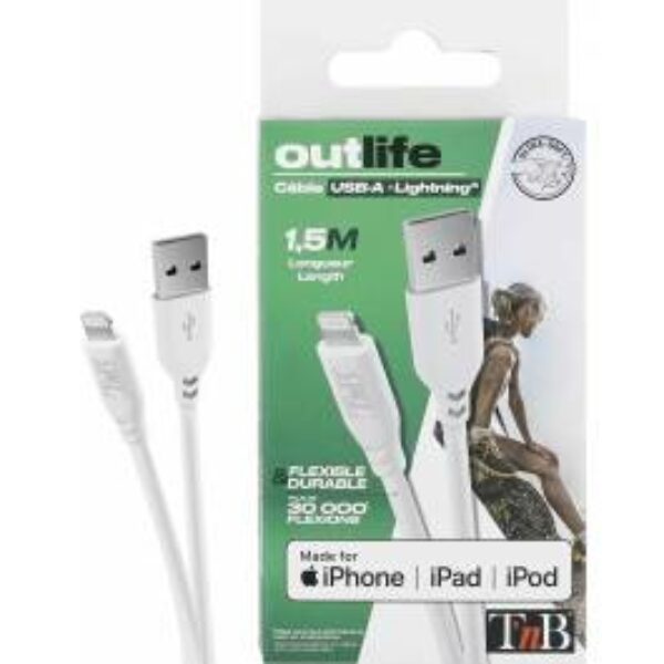 CABLE USB-A /LIGHTNING 1.5M OLCBL150 TNB