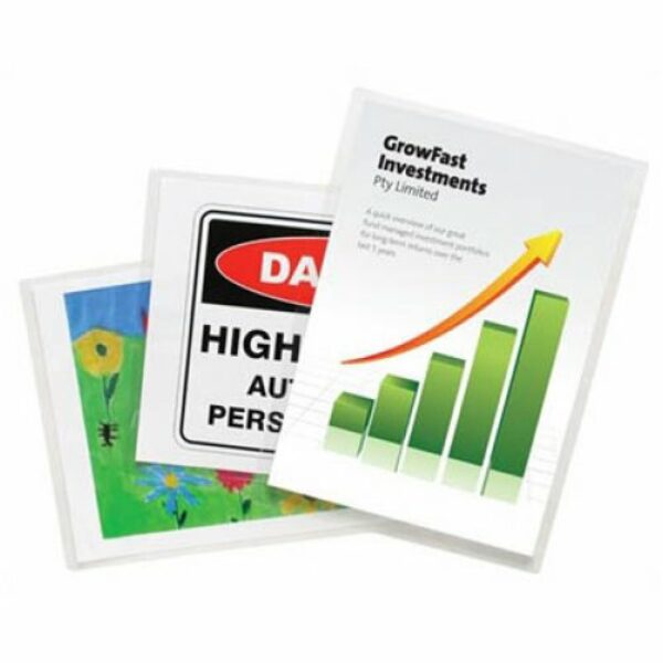 POCHETTES A PLASTIFIER 80µ A4 PQT 100 PERF