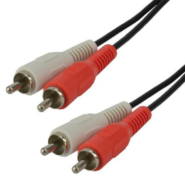 CABLE AUDIO STEREO 2 XRCA MALE/MALE 2.50M     MC705GE-2.5M