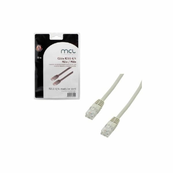 CABLE RJ11 ADSL MALE 5M  FCM12RZ-5M BEIGE