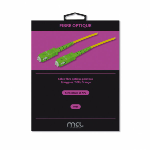 CABLE FIBRE OPTIQUE SIMPLEX MONOMODE 9/125 SCAPC/SCAPC 3M