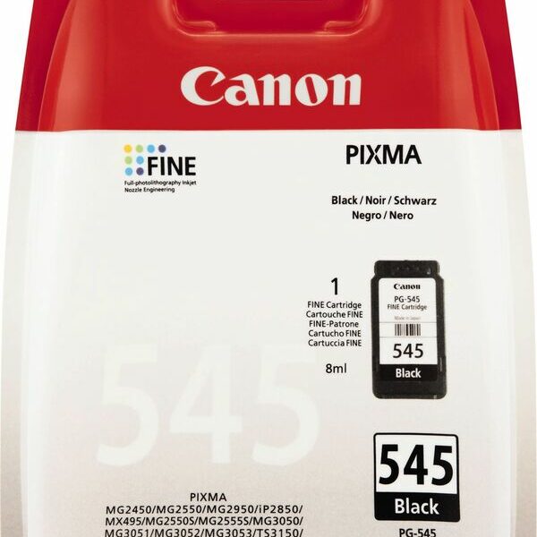 CANON – PG545BLSEC JE NOIR BLISTER – 180 P