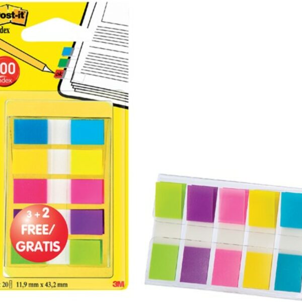 MARQUES PAGES POST IT ETROITS LOT 5 PASTEL