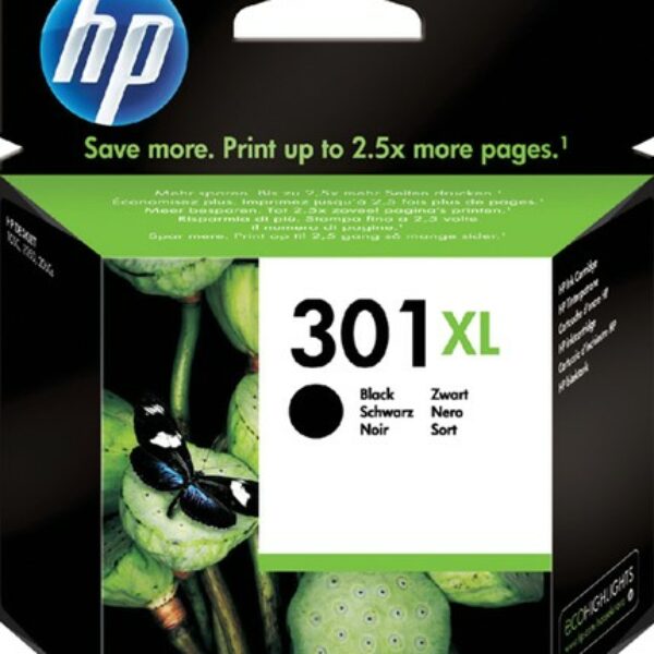 HP 301XL – JE NOIR – 8 ML – 480 P