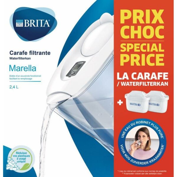 CARAFE MARELLA BLANCHE BRITA +2CART (4) 1040837