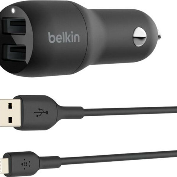 CHARGEUR DOUBLE ALL CIGARE MICRO USB LIGHTNING BELKIN