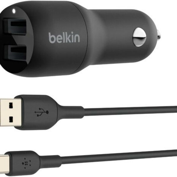 CHARGEUR ALL CIGARE USB A USB C BELKIN