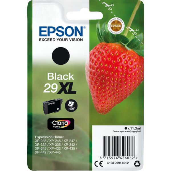 EPSON – ” FRAISE ” – NOIR XL 29-XP235/ 332/335/432/435