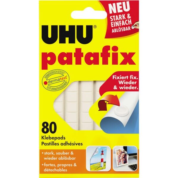 PATAFIX BLANC 6 BANDES 80 PASTILLES