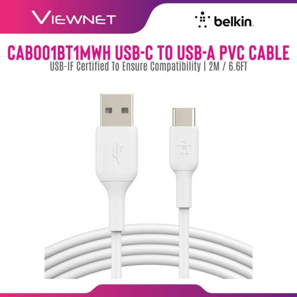 CABLE USB C 1M BLANC BELKIN