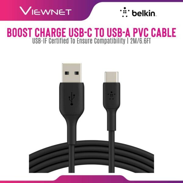 CABLE USB C 2M NOIR BELKIN