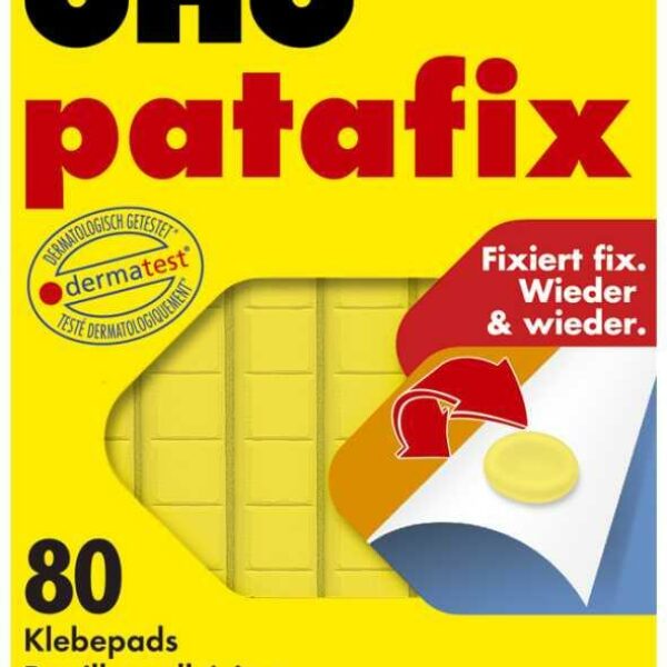 PATAFIX JAUNE 6 BANDES 80 PASTILLES