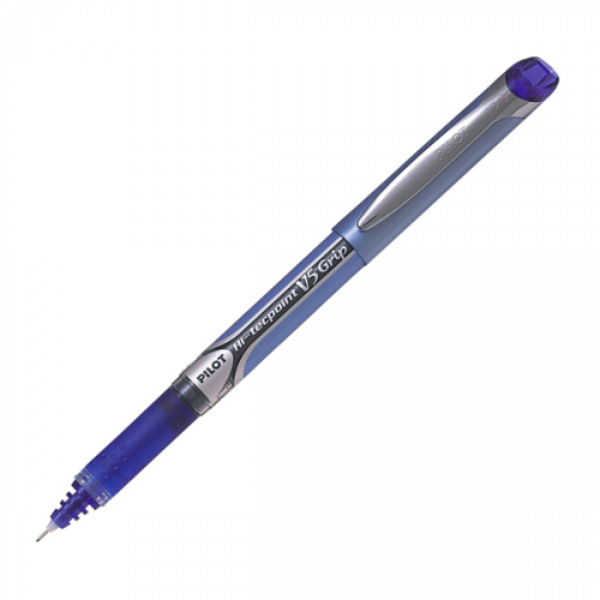 STYLO BL V5 GRIP BLEU
