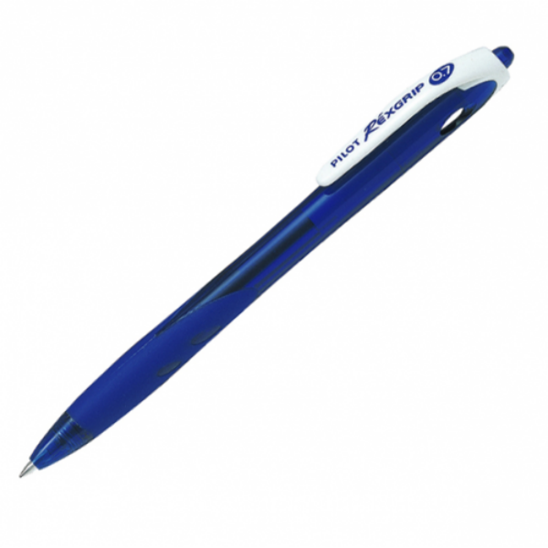 STYLO BL REXGRIP RETRACT 0.7 BLEU