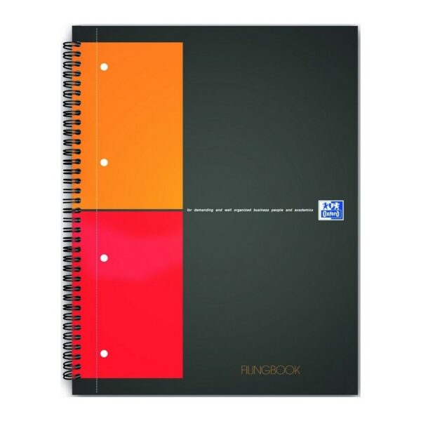 CAHIER FILINGBOOK 160P A4+ Q5X5 OXFORD QUADRILLE