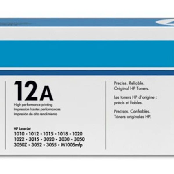 HP 12A – TONER NOIR – 2 000 P