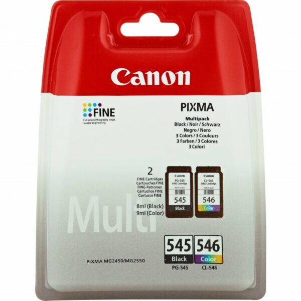 CANON – PG545 PACK NOIR + CL546  CLR  WO/SEC