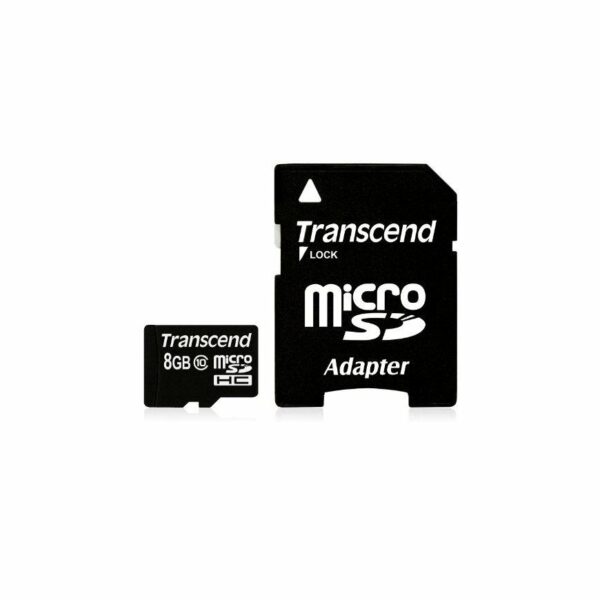 MICRO-SDHC  8GO + ADAPTATEUR TRANSCEND TS8GUSDHC10