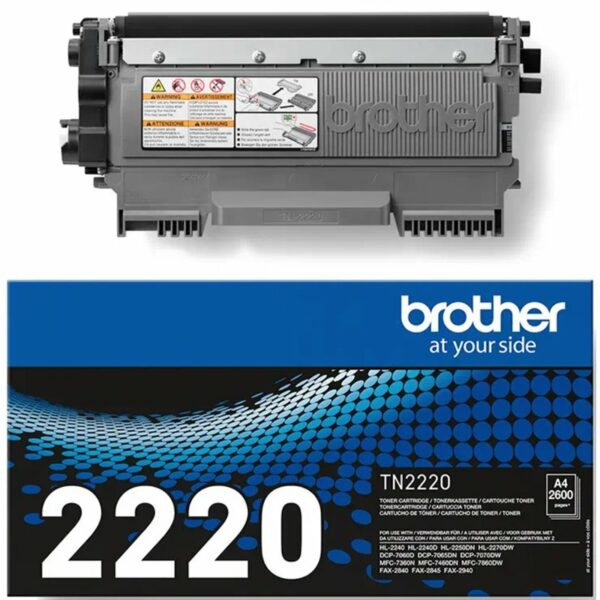 BROTHER – TN2220 TONER NOIR – 2 600 P