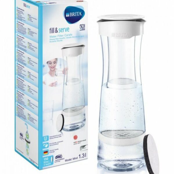 BOUTEILLE FILTRANTE FIL & SERVE MIND BLC/GRAPHIQUE 1L  1020115