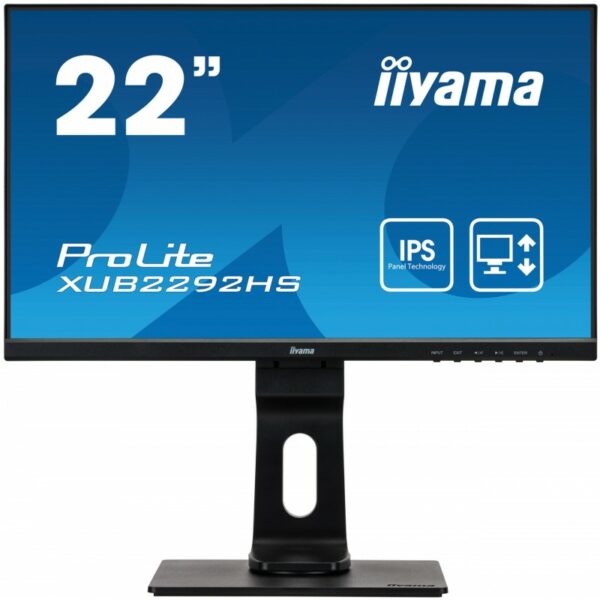 ECRAN 22″ IIYAMA XUB2292HS-B1 IPS VGA / HDMI / DP / HP / REGLABLE