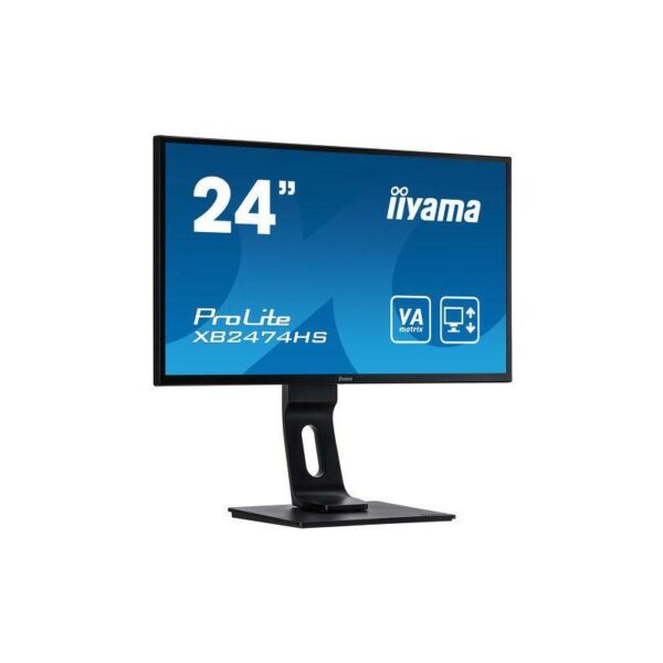 ECRAN 24″ IIYAMA XB2474HS-B2 LED FH VGA HDMI DP + REGL HAUT