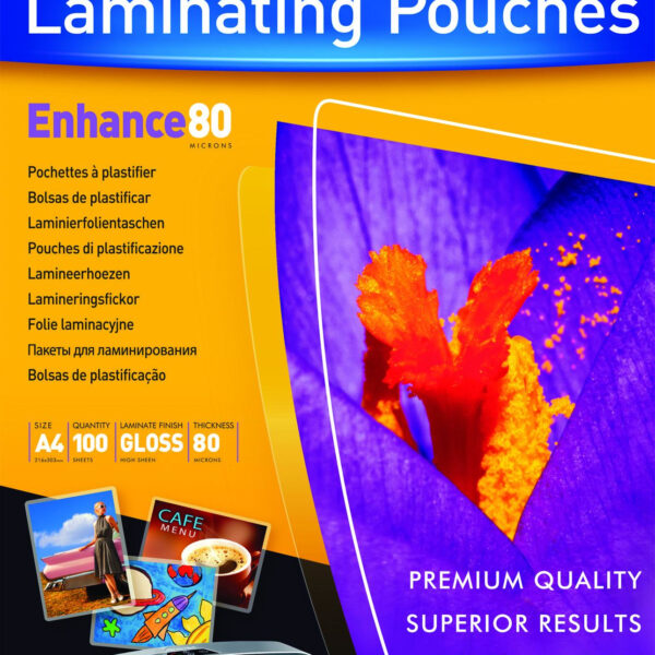 POCHETTES A PLASTIFIER 80µ A4 PQT 100