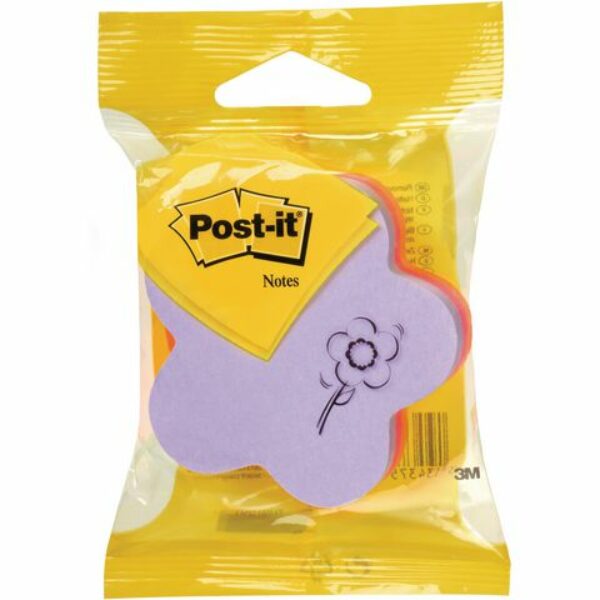 BLOC POST IT 70X70 FLEUR 225F 3 couleurs