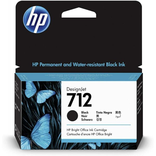 HP 712-38ML BLACK  DESIGNJET INK