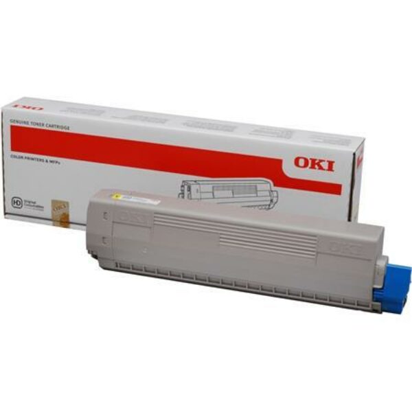 OKI – 44844613 TONER JAUNE C822 7.3K