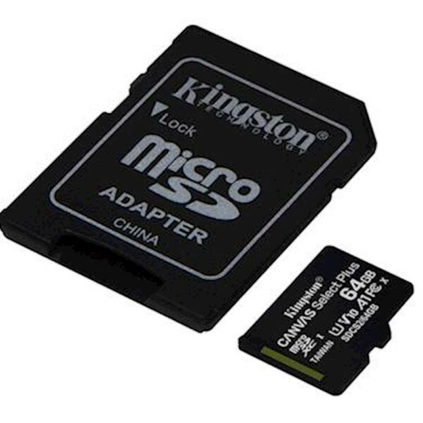 MICRO SD 64GO KINGSTON + ADAPT SDCS02
