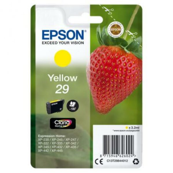 EPSON – ” FRAISE ” – JAUNE 29-XP235/ 332/335/432/435
