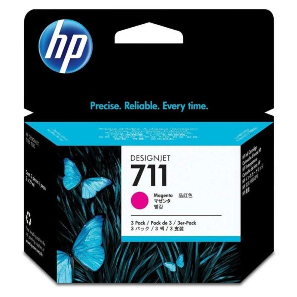 HP 711 – JE DE 3 CARTOUCHE MAGENTA – 29 ML