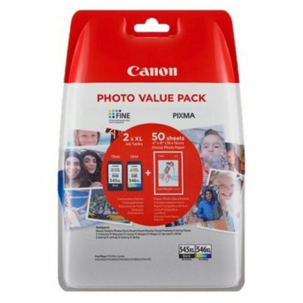 CANON – PACK  PHOTO PG545/546 XL NOIR+ CLR
