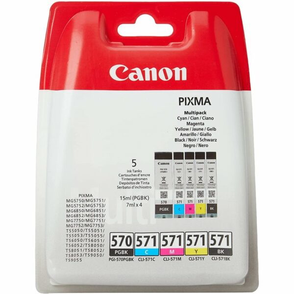 CANON – PG570 NOIR+CL571  CLR  WO/SEC BLISTER