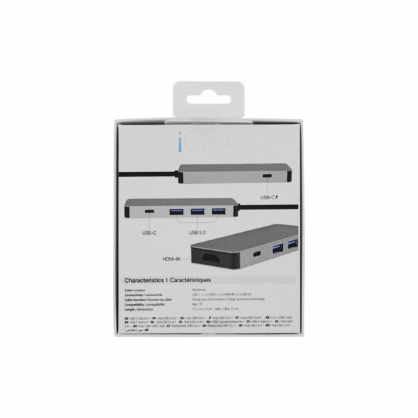 HUB USBC 6 EN 1 ALU HUBALU6 TNB