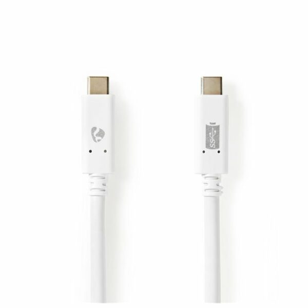 CABLE USB  NEDIS  USB3.2 Gen2   TYPE C BLANC