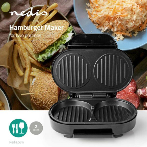 MACHINE A BURGER 1000W NEDIS  KAHM100BK