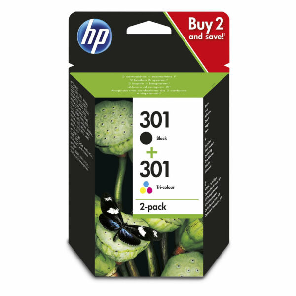 HP 301 – PACK 2 CARTOUCHES CLR+NOIR BLISTER