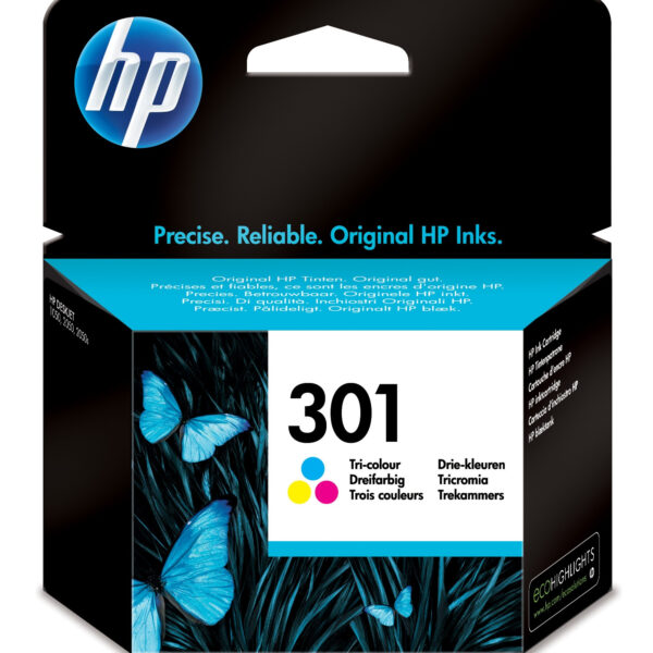 HP 301 – JE 3 COULEURS – 3 ML – 165 P