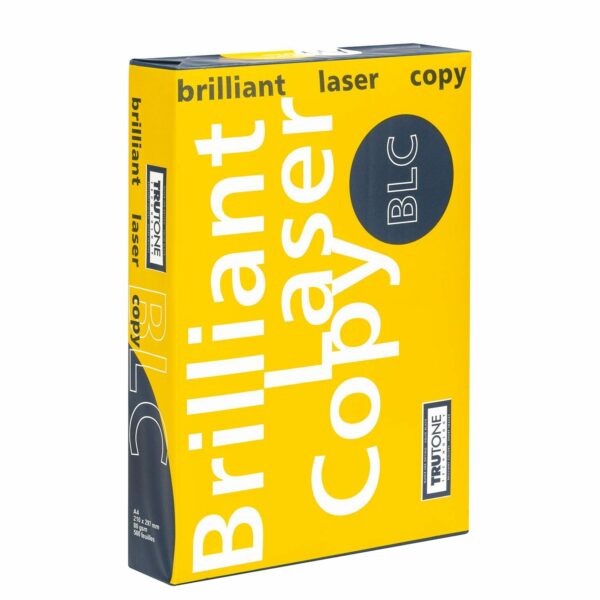 RAMETTE A4 BLANC 80G BRILLIANT LASER COPY (JAUNE)