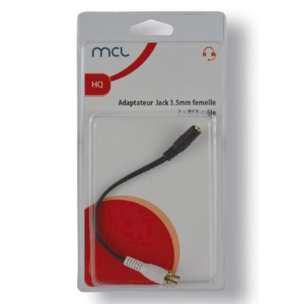 ADAPTATEUR JACK 3.5 FEMELLE / 2X RCA MALE