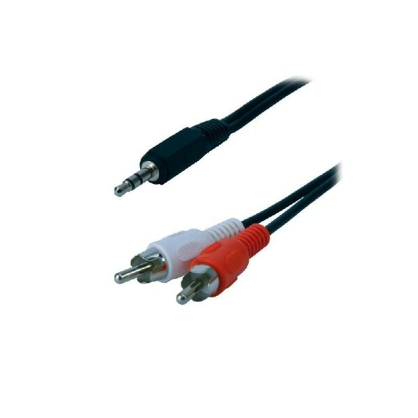 CABLE AUDIO STEREO 2X RCA MALE/JACK 3.5 MALE 1.50M  MC720GE-1.5M