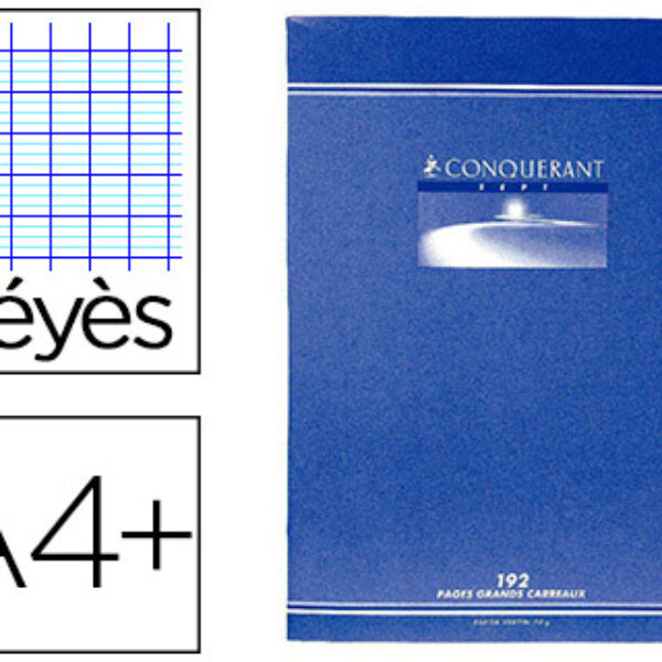 CAHIER BROCHURE 192P A4+ 24×32 SEYES CONQ