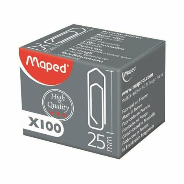 TROMBONES 25MM NICKELE BTE 100 MAPED