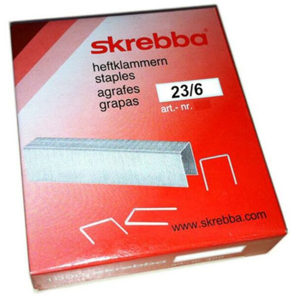 AGRAFES 23/6 BTE DE 1000 SKREBBA